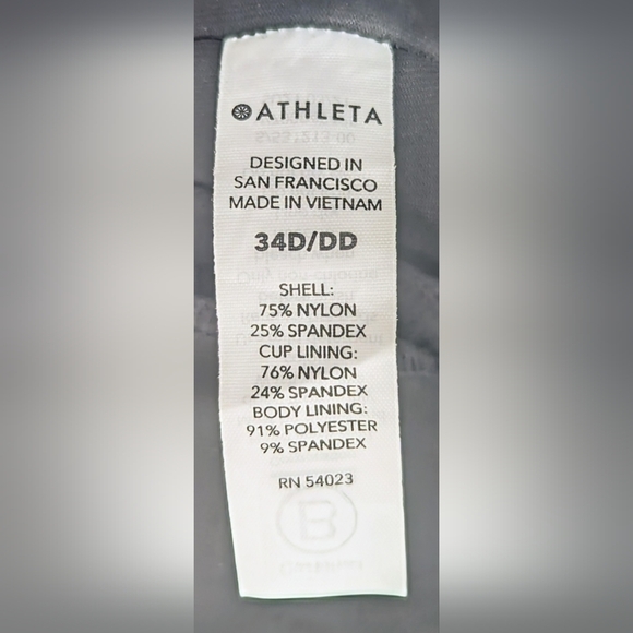 NWT Athleta Square Neck Bra Cup Tankini 34D/DD with Full Bikini Bottom Size M - Picture 12 of 15